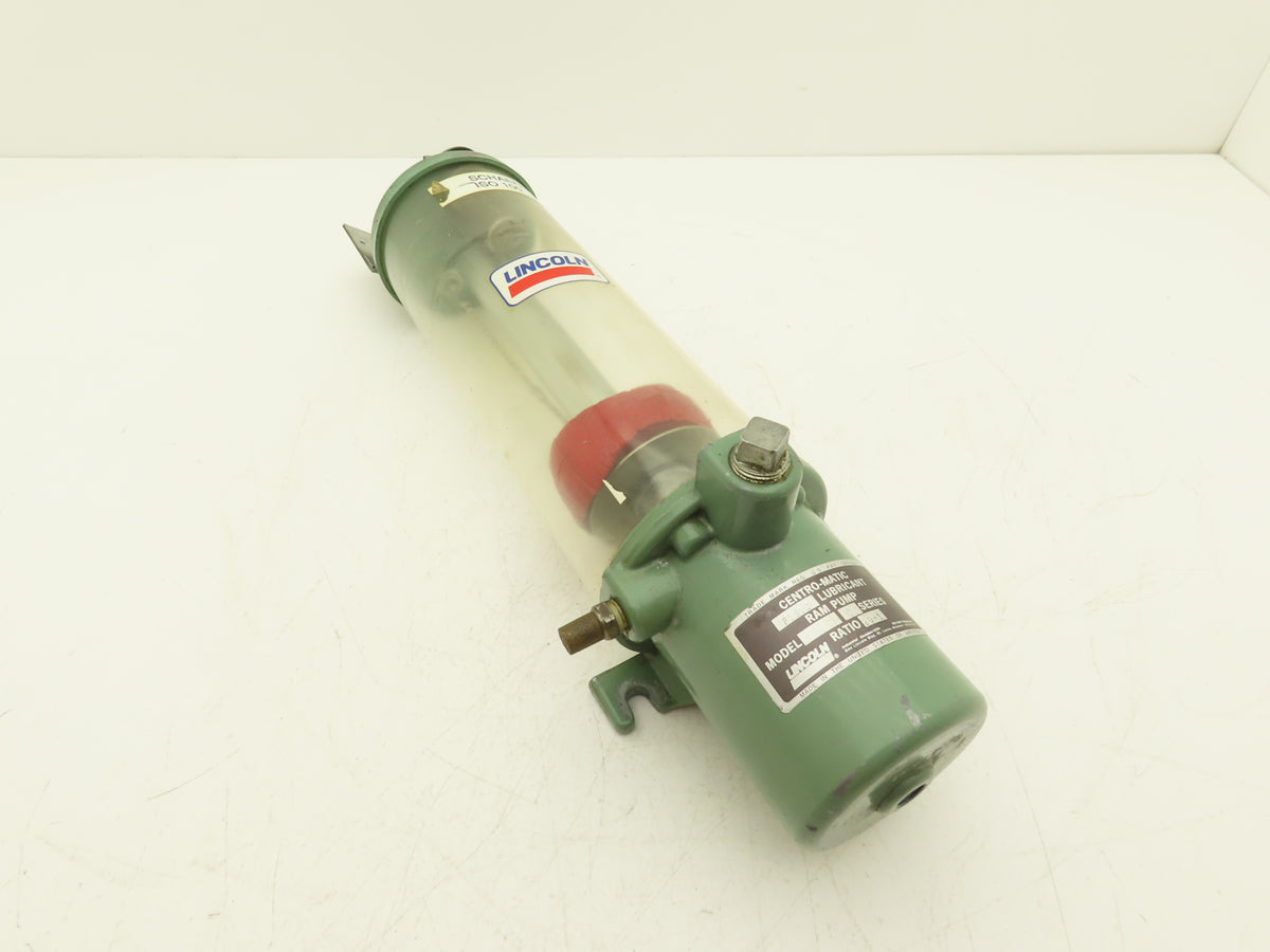 Lincoln 83667 Centro-Matic Pneumatic RAM 20:1 Grease Pump Lubricator 2 Liter