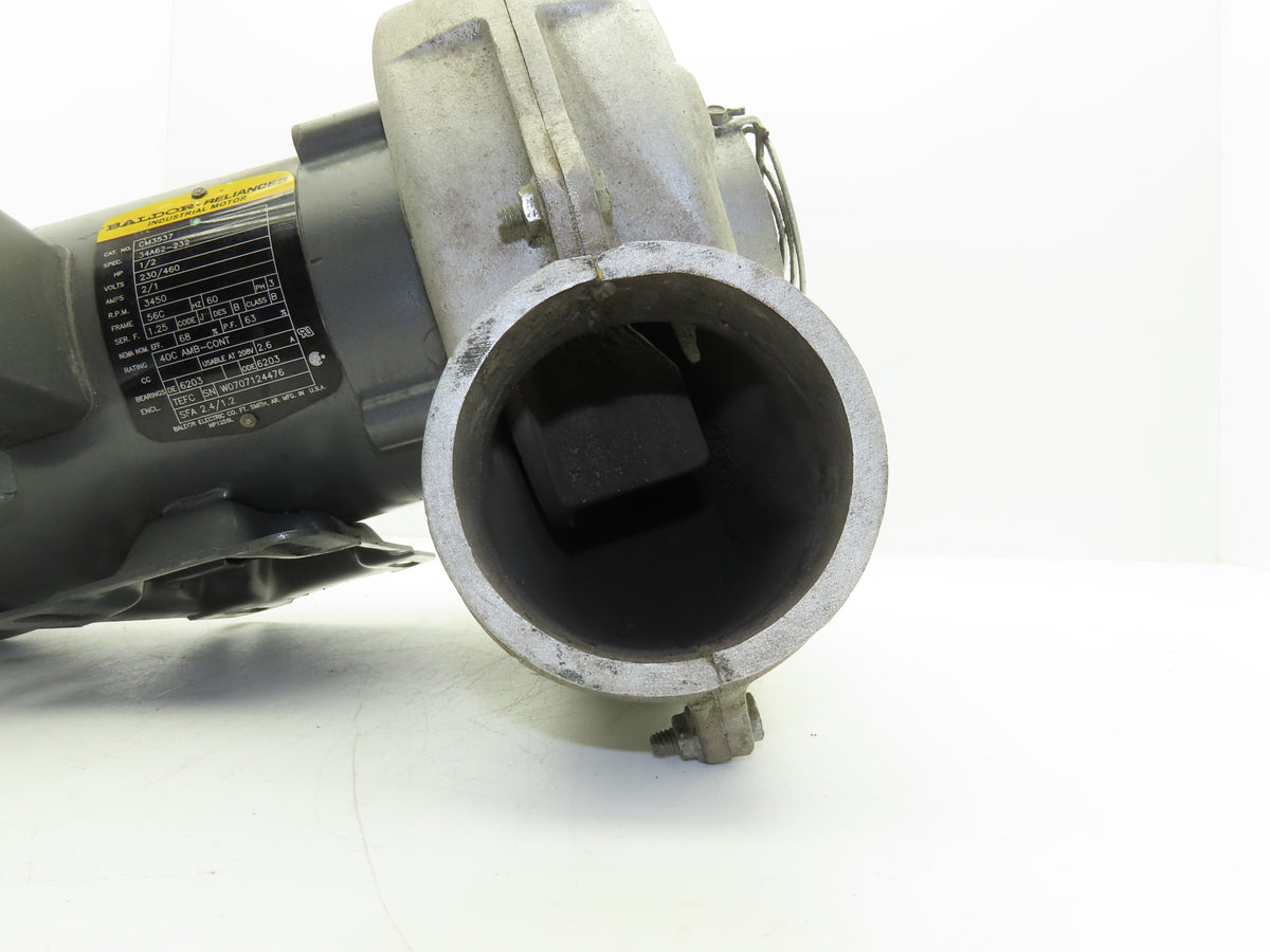 CM3537 4" Blower 1/2 Hp 3Ph Direct Drive Baldor Motor 8" Wheel Cast Aluminum