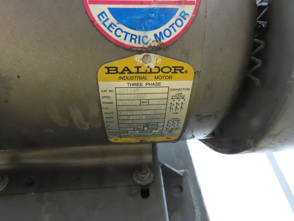 Cincinnati Fan HDBI-160 Backward Incline Blower 1725RPM 10Hp Baldor