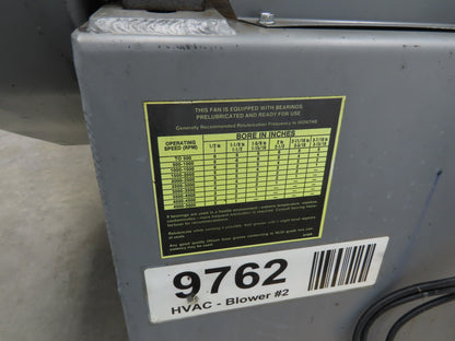 Cincinnati Fan HDBI-160 Backward Incline Blower 1725RPM 10Hp Baldor