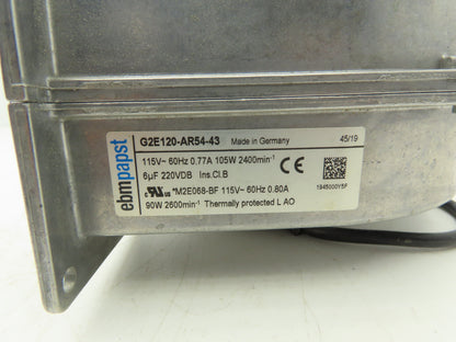 Ebmpapst G2E120-AR54-43 Fan Blower Thermal Management 115 VAC 60 Hz .77A 2"x3"
