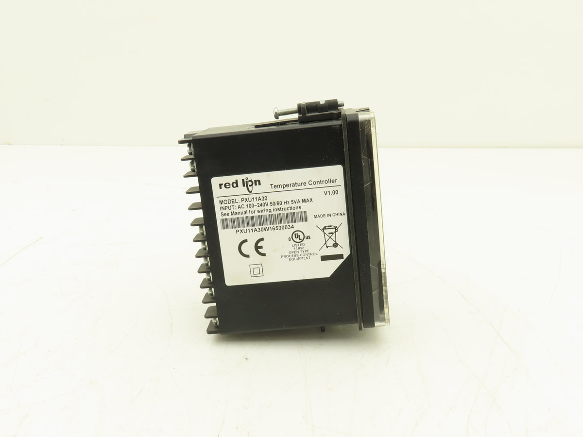 Red Lion PXU11A30 Temperature Controller 1/8 DIN PID Dual Relay RS-485 100-240V