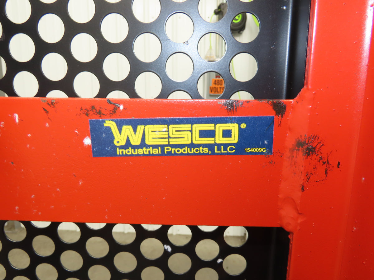 Wesco ESPL-80-3032 Economy Large Platform Hydraulic Stacker 1000 Lb. Capacity