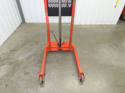 Wesco ESPL-80-3032 Economy Large Platform Hydraulic Stacker 1000 Lb. Capacity
