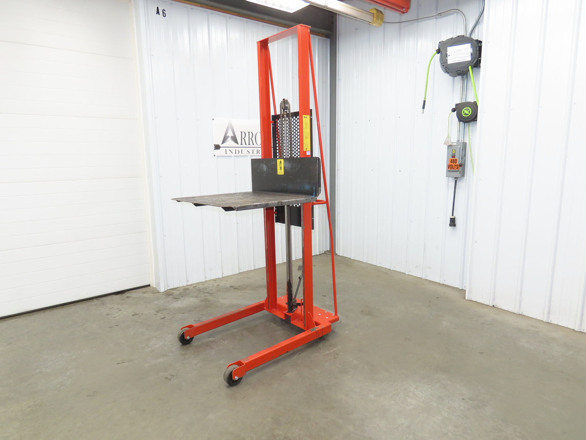 Wesco ESPL-80-3032 Economy Large Platform Hydraulic Stacker 1000 Lb. Capacity