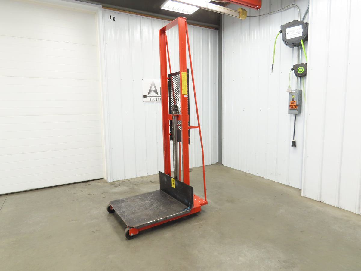 Wesco ESPL-80-3032 Economy Large Platform Hydraulic Stacker 1000 Lb. Capacity