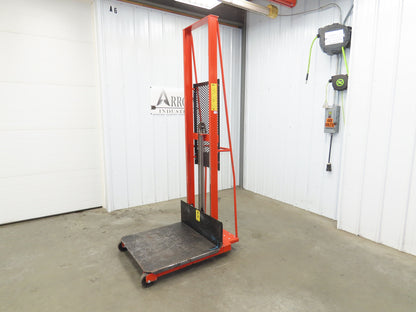 Wesco ESPL-80-3032 Economy Large Platform Hydraulic Stacker 1000 Lb. Capacity
