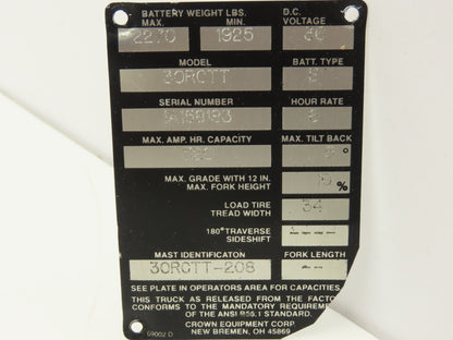 Crown IC3645EV100T1MT1 Forklift Speed Control Assembly EV-100SCR Off 30RCTT