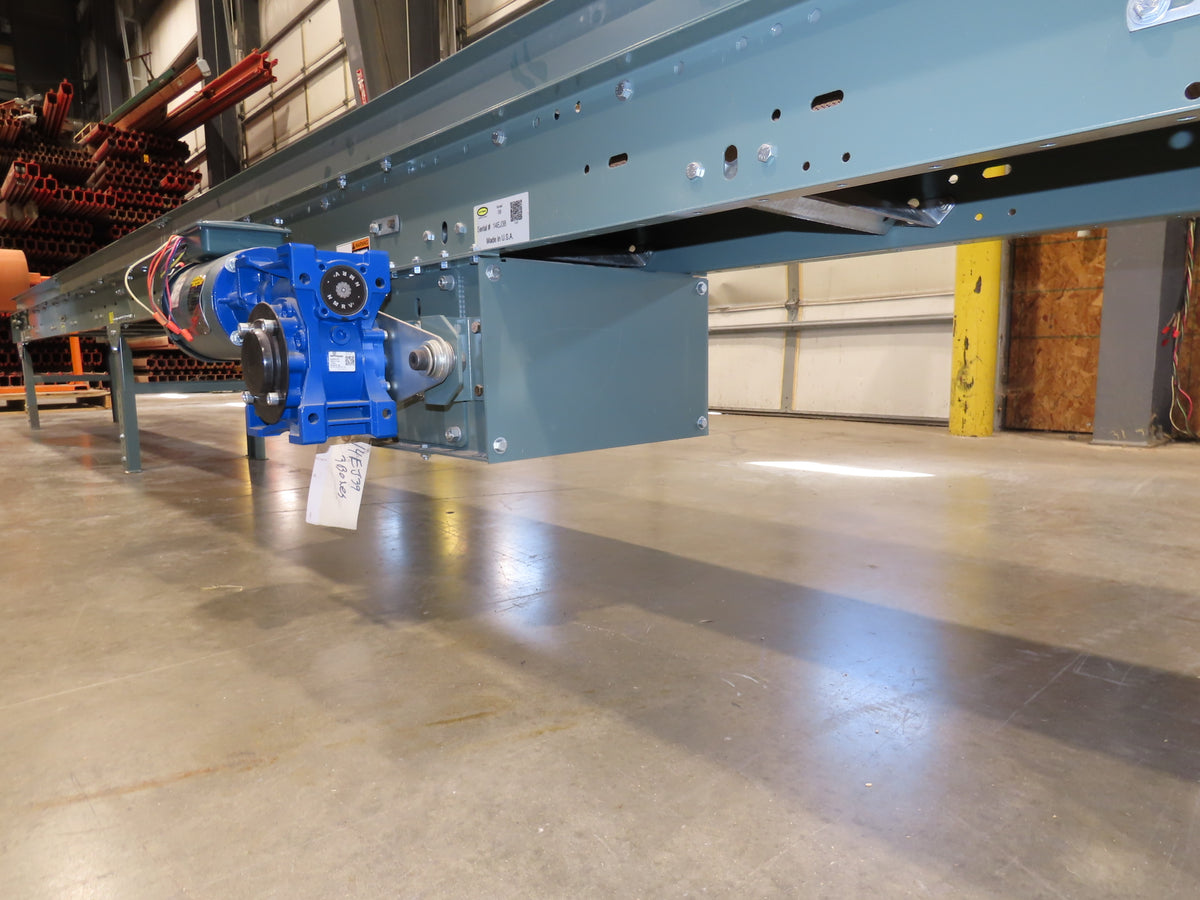 Hytrol 18"x 40' Slider Bed Conveyor 12"Belt 1Hp 230/460V 3PH Center Drive 70FPM