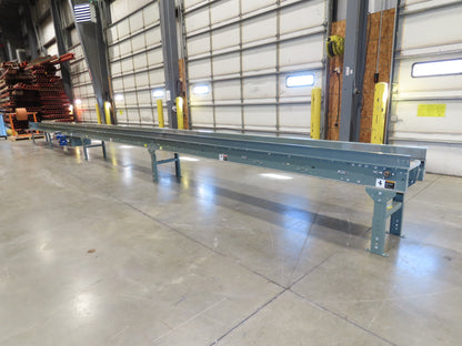 Hytrol 18"x 40' Slider Bed Conveyor 12"Belt 1Hp 230/460V 3PH Center Drive 70FPM