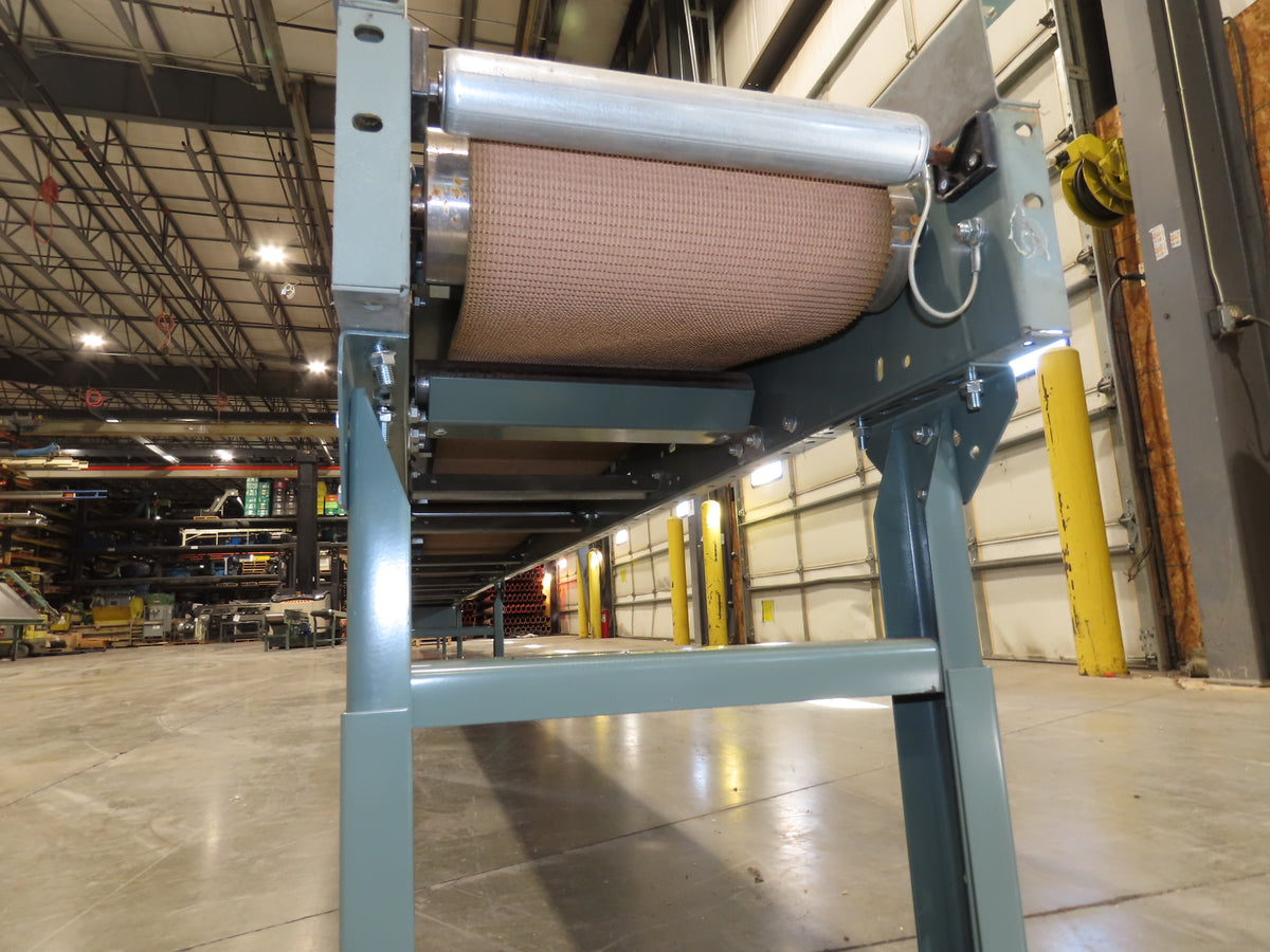Hytrol 18"x 40' Slider Bed Conveyor 12"Belt 1Hp 230/460V 3PH Center Drive 70FPM