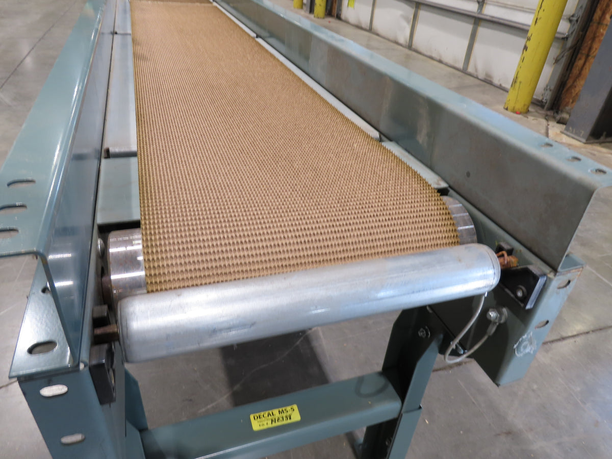Hytrol 18"x 40' Slider Bed Conveyor 12"Belt 1Hp 230/460V 3PH Center Drive 70FPM