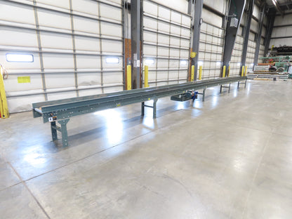 Hytrol 18"x 40' Slider Bed Conveyor 12"Belt 1Hp 230/460V 3PH Center Drive 70FPM
