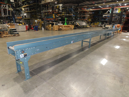 Hytrol 18"x 40' Slider Bed Conveyor 12"Belt 1Hp 230/460V 3PH Center Drive 70FPM