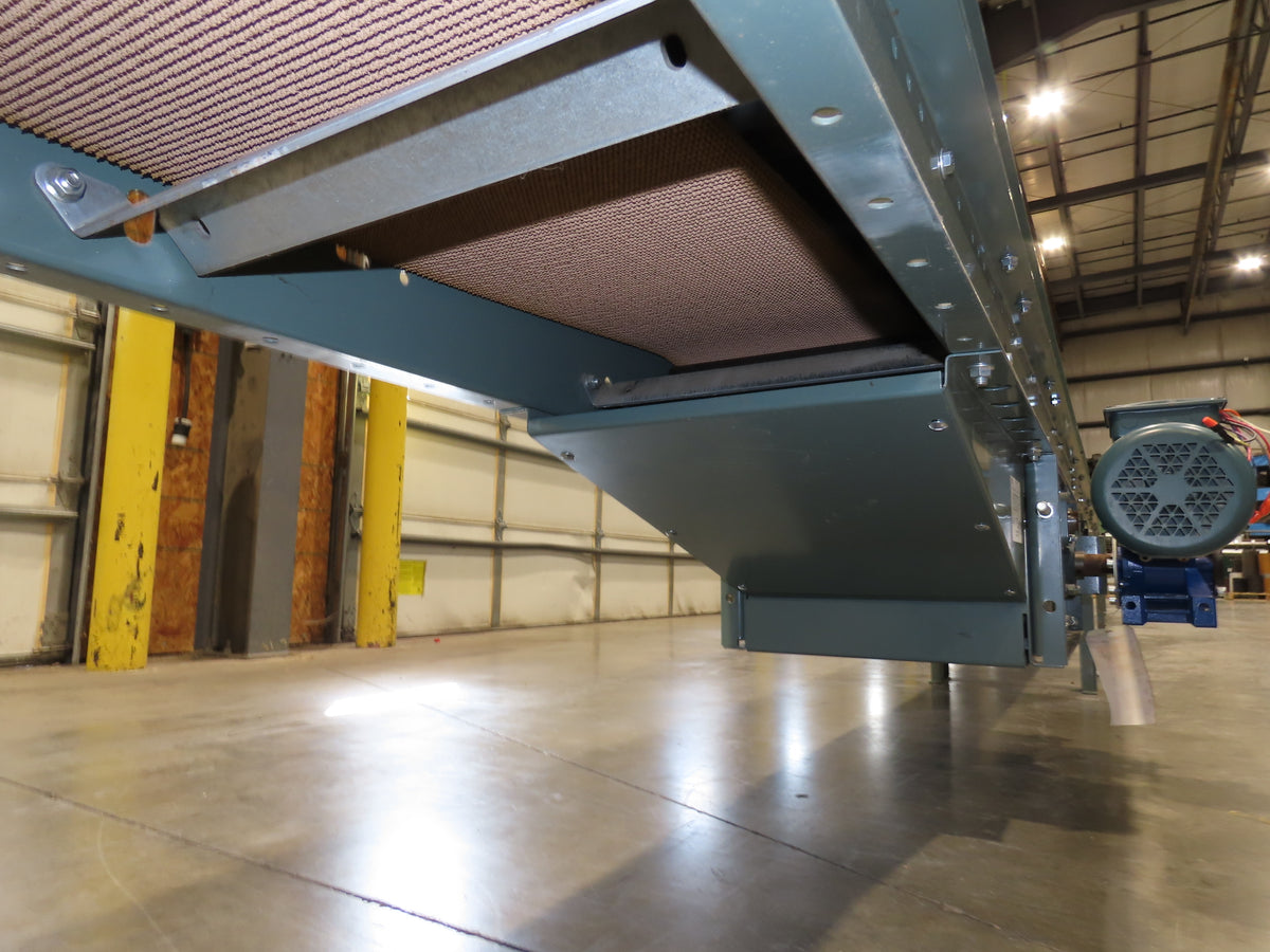 Hytrol 18"x 40' Slider Bed Conveyor 12"Belt 1Hp 230/460V 3PH Center Drive 70FPM