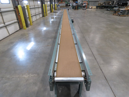 Hytrol 18"x 40' Slider Bed Conveyor 12"Belt 1Hp 230/460V 3PH Center Drive 70FPM