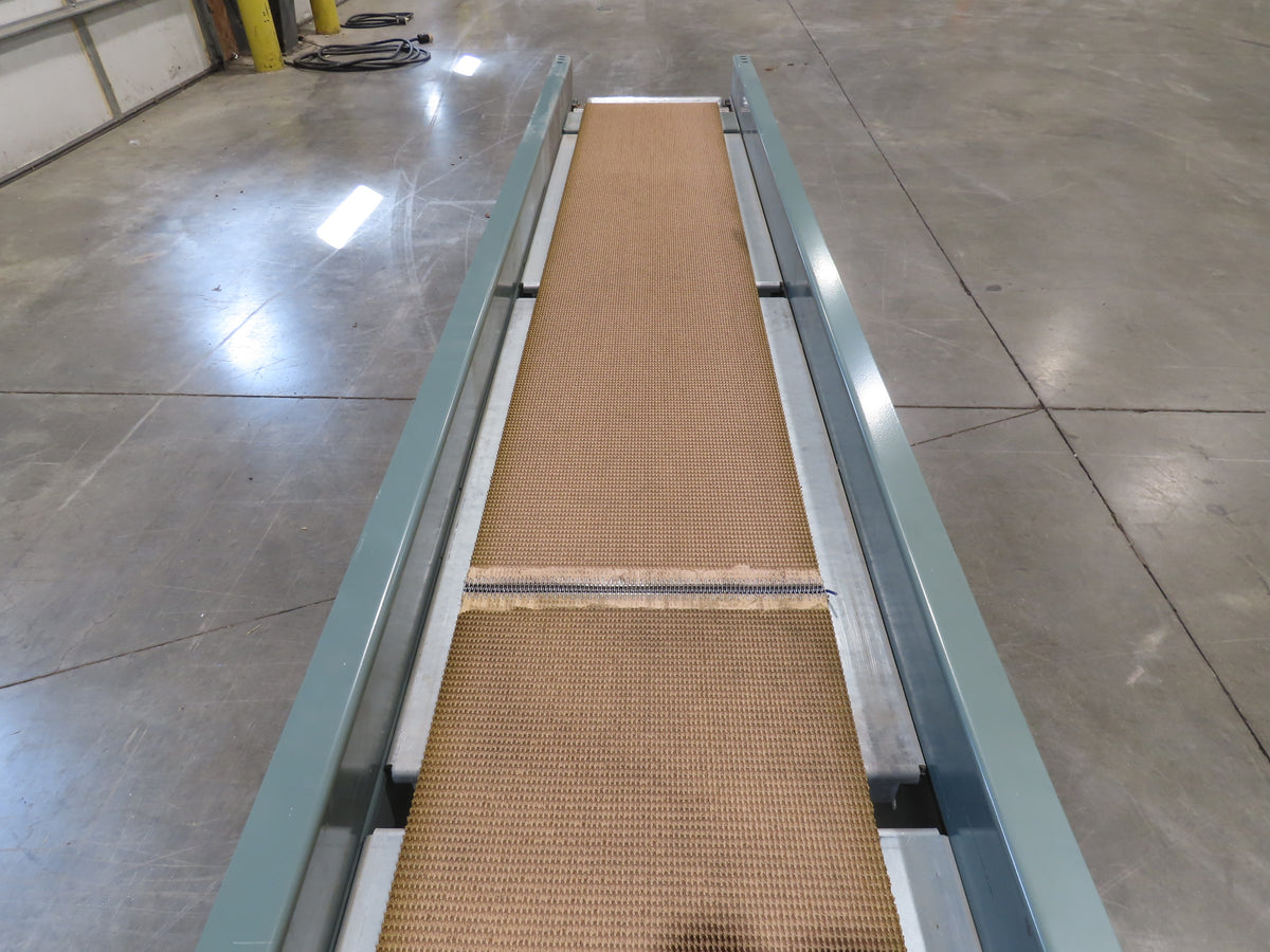 Hytrol 18"x 40' Slider Bed Conveyor 12"Belt 1Hp 230/460V 3PH Center Drive 70FPM