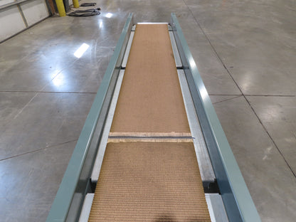 Hytrol 18"x 40' Slider Bed Conveyor 12"Belt 1Hp 230/460V 3PH Center Drive 70FPM