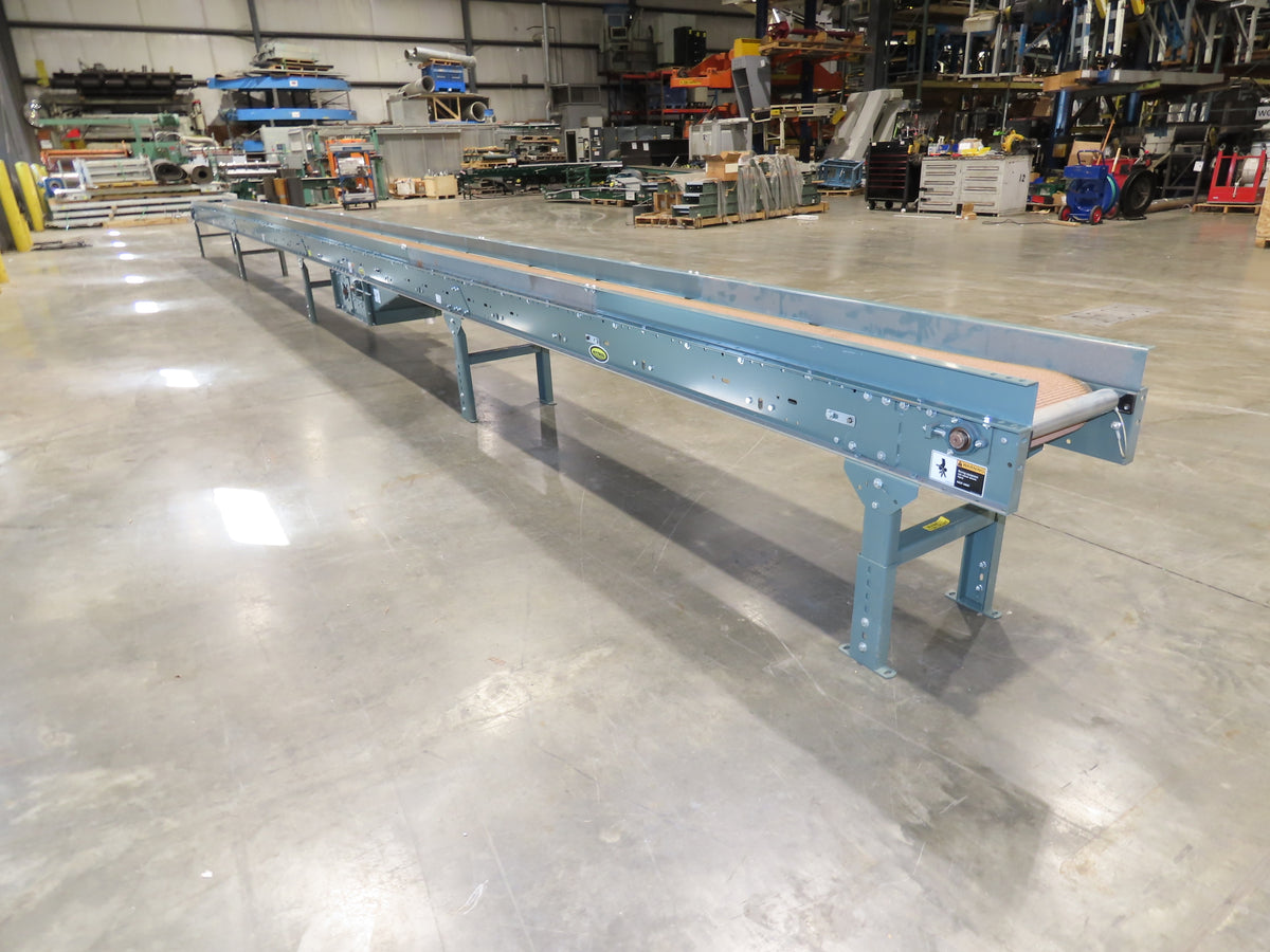 Hytrol 18"x 40' Slider Bed Conveyor 12"Belt 1Hp 230/460V 3PH Center Drive 70FPM