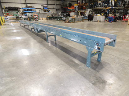 Hytrol 18"x 40' Slider Bed Conveyor 12"Belt 1Hp 230/460V 3PH Center Drive 70FPM