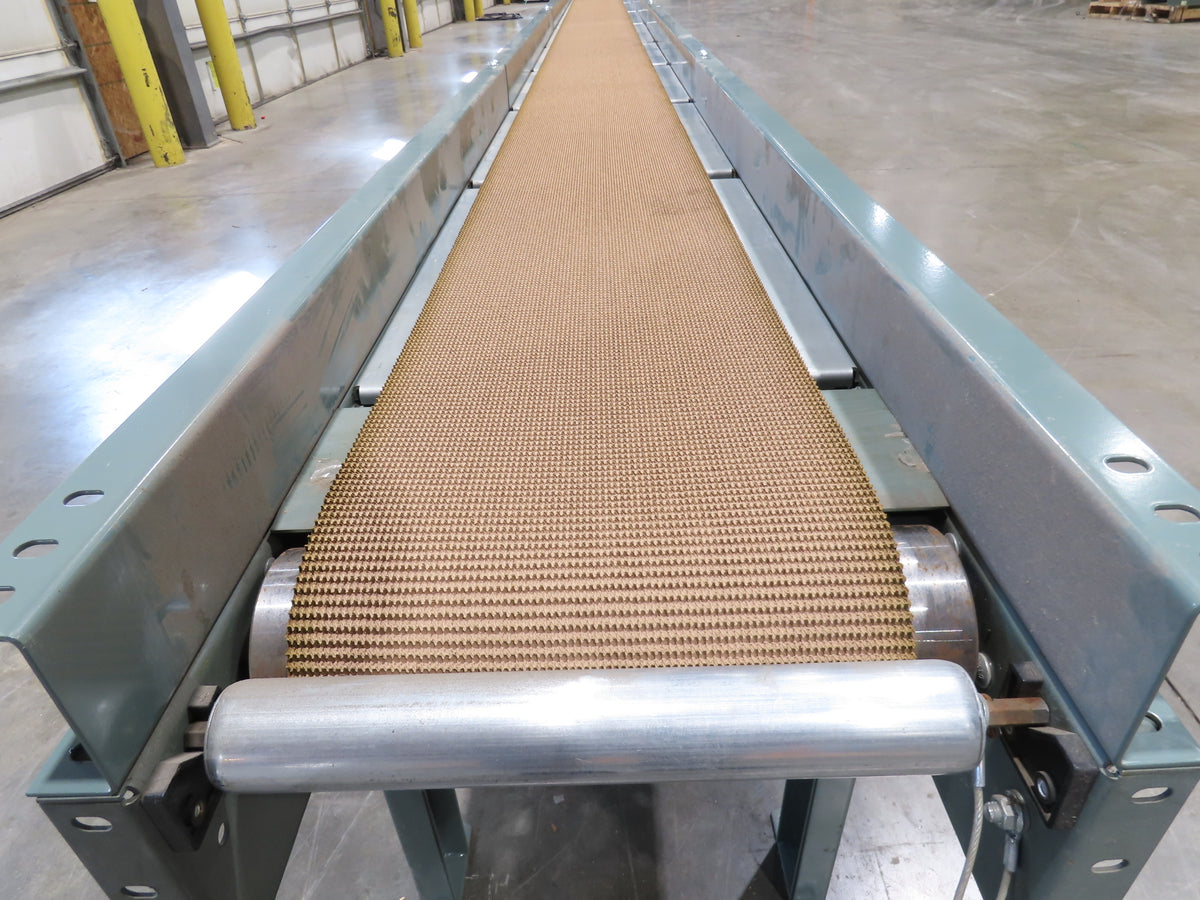 Hytrol 18"x 40' Slider Bed Conveyor 12"Belt 1Hp 230/460V 3PH Center Drive 70FPM