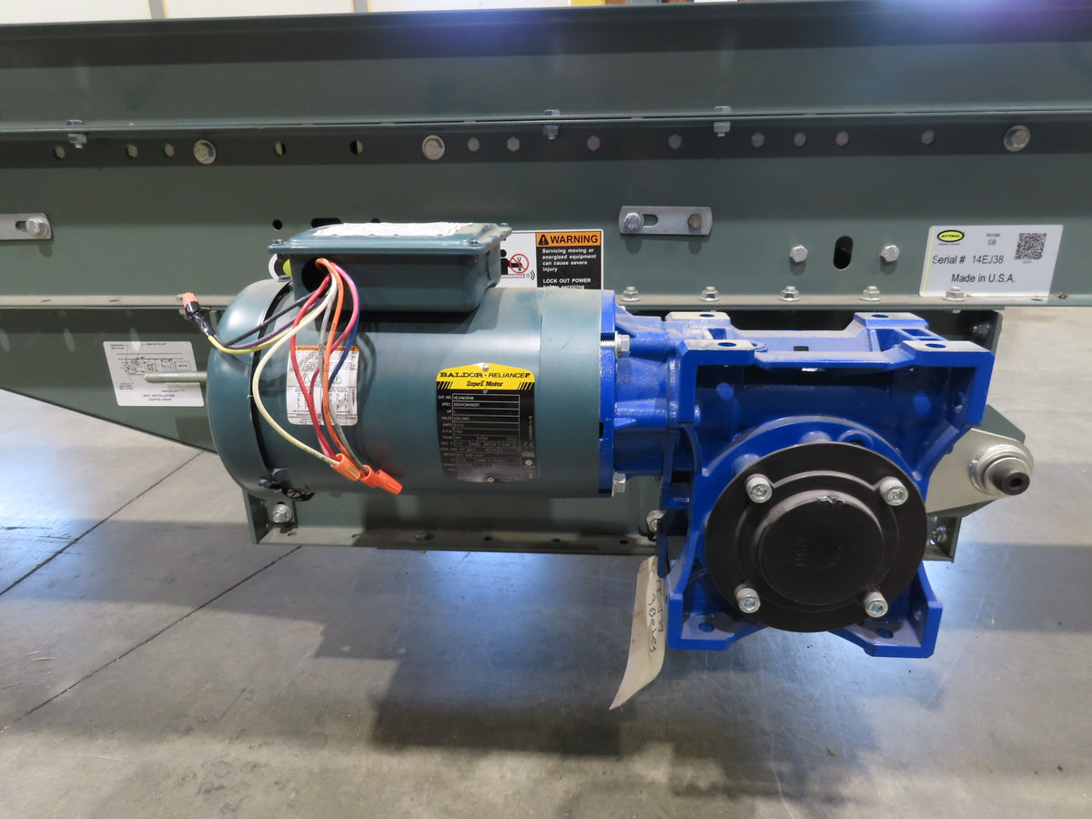 Hytrol 18"x 40' Slider Bed Conveyor 12"Belt 1Hp 230/460V 3PH Center Drive 70FPM