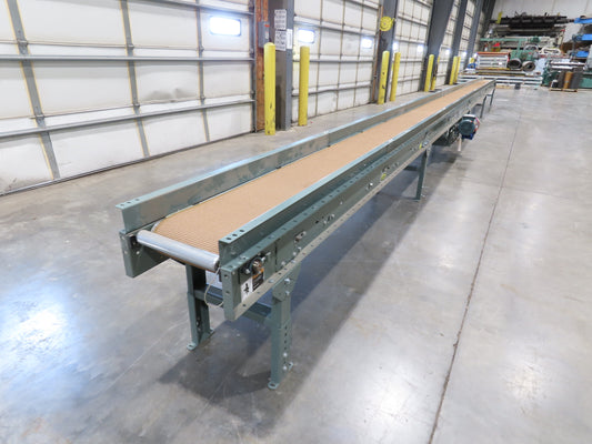 Hytrol 18"x 40' Slider Bed Conveyor 12"Belt 1Hp 230/460V 3PH Center Drive 70FPM