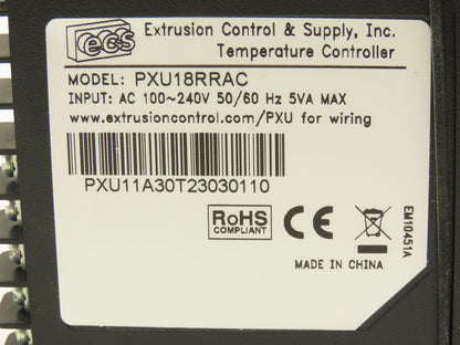 Red Lion PXU18RRAC Temperature Controller 1/8 DIN PID Dual Relay RS-485 100-240V
