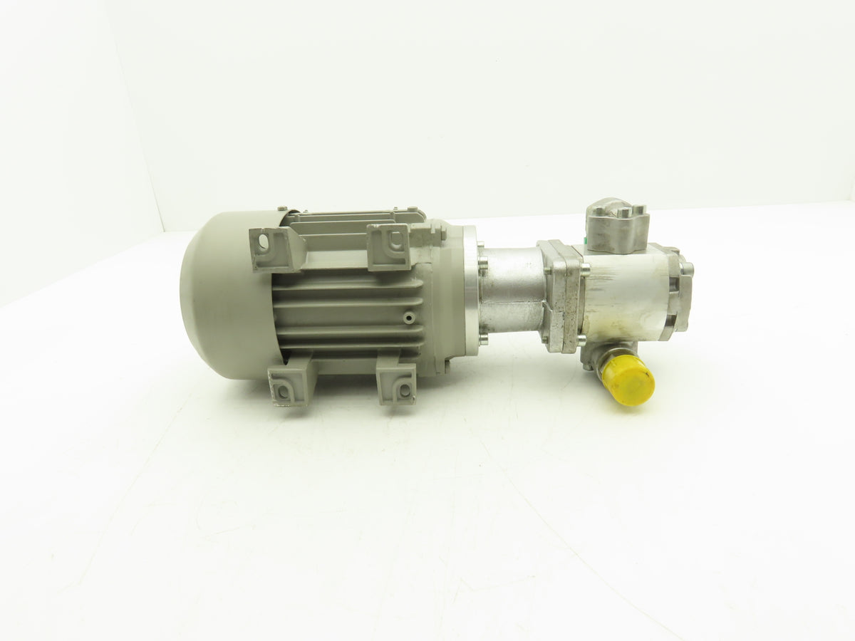 Siemens 1LA70734AB97-Z Galtech Hydraulic Gear Pump 6.3cc 210 Bar 460 VAC 60 Hz