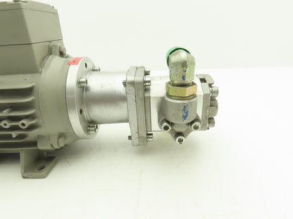 Siemens 1LA70734AB97-Z Galtech Hydraulic Gear Pump 6.3cc 210 Bar 460 VAC 60 Hz