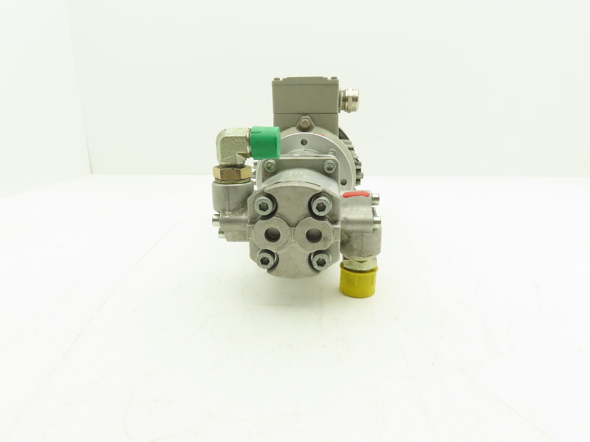 Siemens 1LA70734AB97-Z Galtech Hydraulic Gear Pump 6.3cc 210 Bar 460 VAC 60 Hz