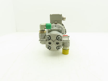 Siemens 1LA70734AB97-Z Galtech Hydraulic Gear Pump 6.3cc 210 Bar 460 VAC 60 Hz