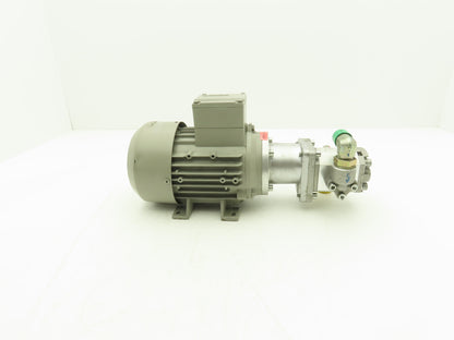Siemens 1LA70734AB97-Z Galtech Hydraulic Gear Pump 6.3cc 210 Bar 460 VAC 60 Hz