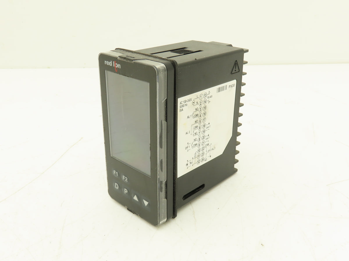 Red Lion PXU21A30 Temperature Controller 1/8 DIN PID Dual Relay RS-485 100-240V