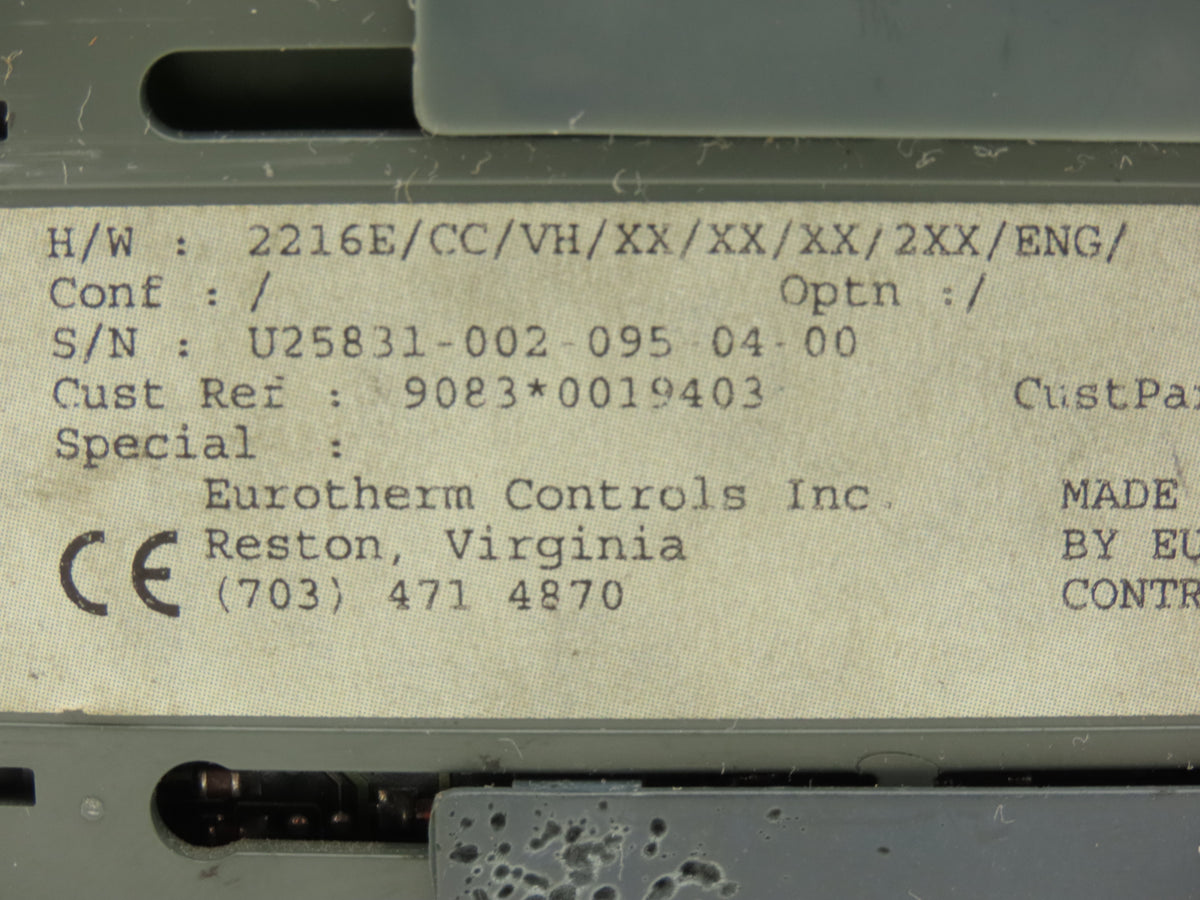 Eurotherm 2216E PLC Temperature Controller Module 2216E/CC/VH 100-240VAC