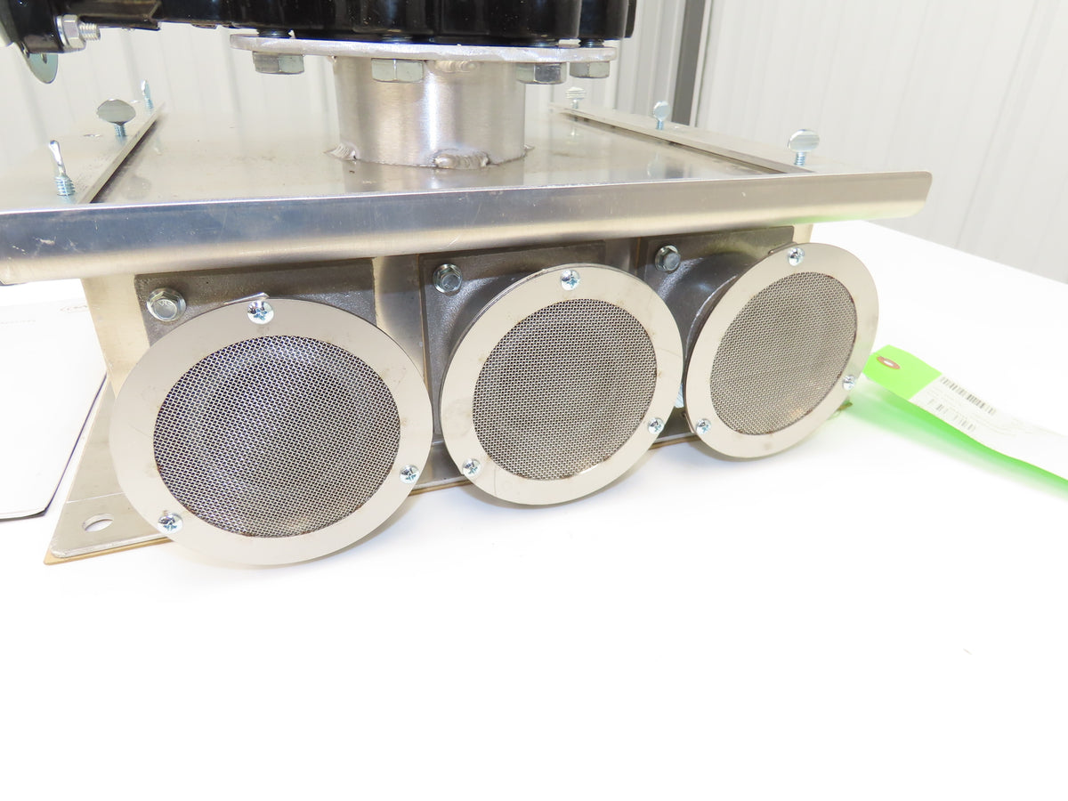 3-Port Distribution Take-Off Box Bulk Material Conveying 4" Butterfly Valve