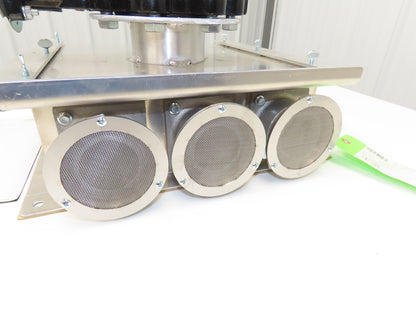 3-Port Distribution Take-Off Box Bulk Material Conveying 4" Butterfly Valve