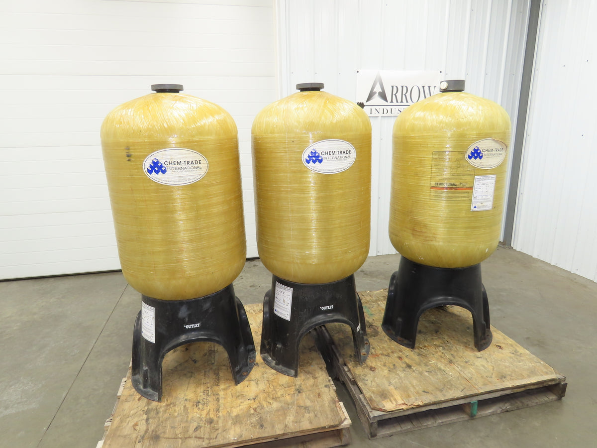 Pentair Polyethylene Fiberglass Single Wall Tank 100 Gallon Structural Lot of 3