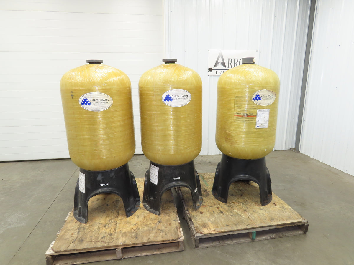Pentair Polyethylene Fiberglass Single Wall Tank 100 Gallon Structural Lot of 3