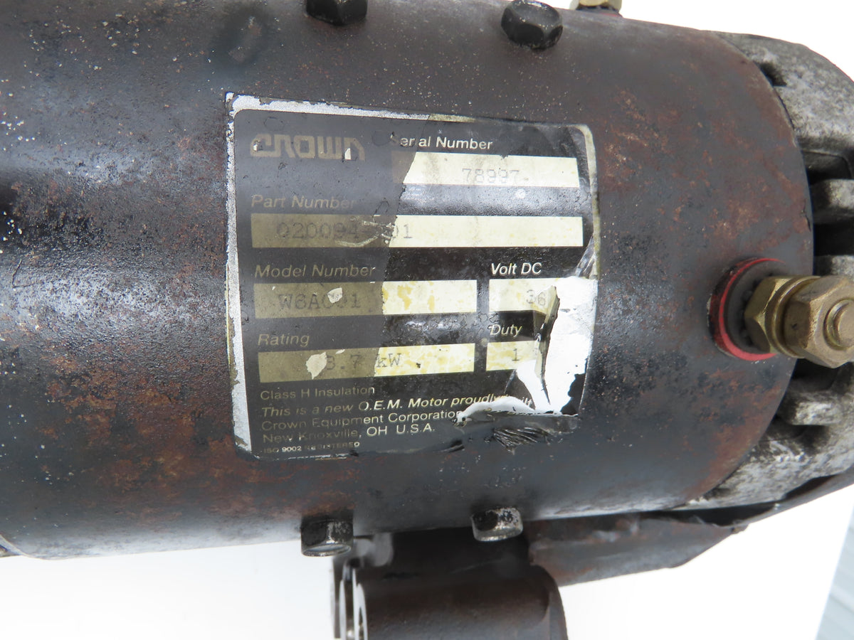 Crown 020094-001 Forklift Left Front Drive 8-Lug Axle & Motor W6AC01 Off 30RCTT