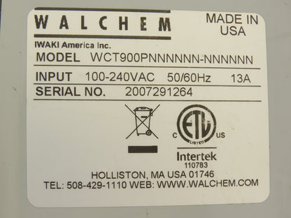 Walchem WCT900 Cooling Tower Water Treatment Controller 8 Relay NEMA 4X