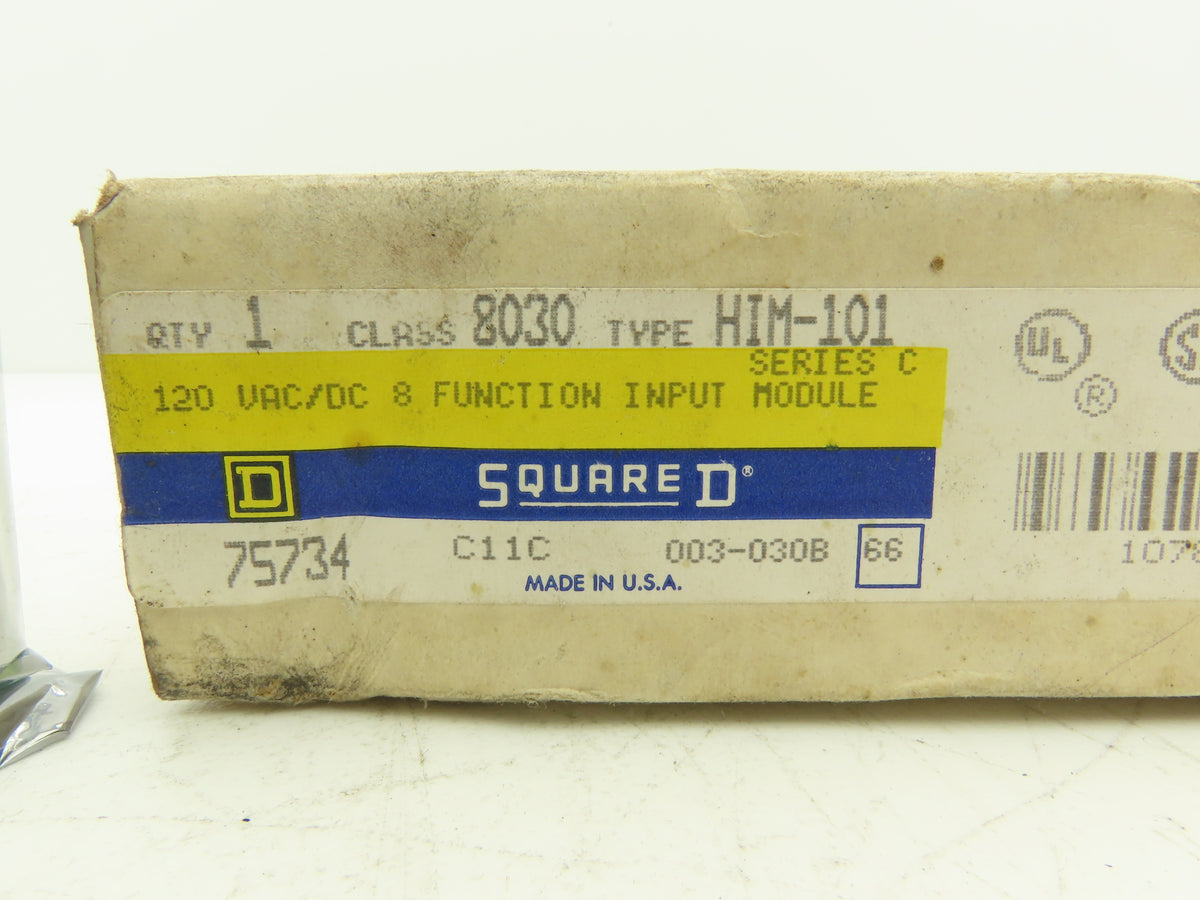 Square D 75734 8 Function Input Module Class 8030 HIM-101 Series C 120V AC/DC