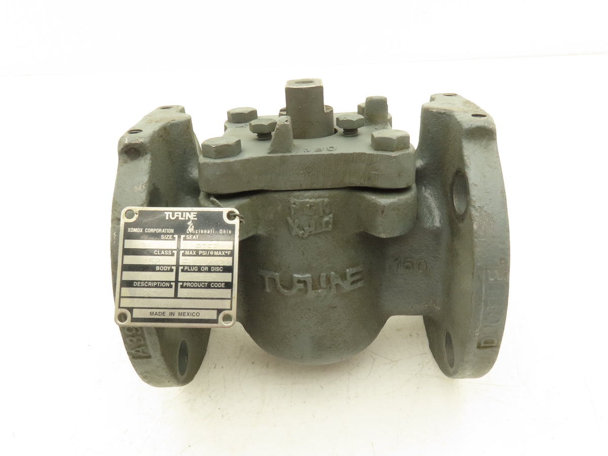 Xomox Tufline 067 Plug Valve 2" Flanged Class 150 Ductile Iron