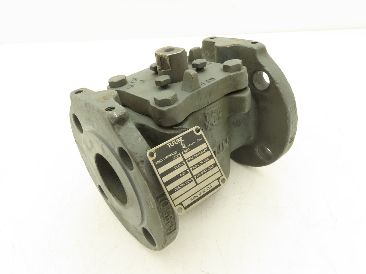 Xomox Tufline 067 Plug Valve 2" Flanged Class 150 Ductile Iron