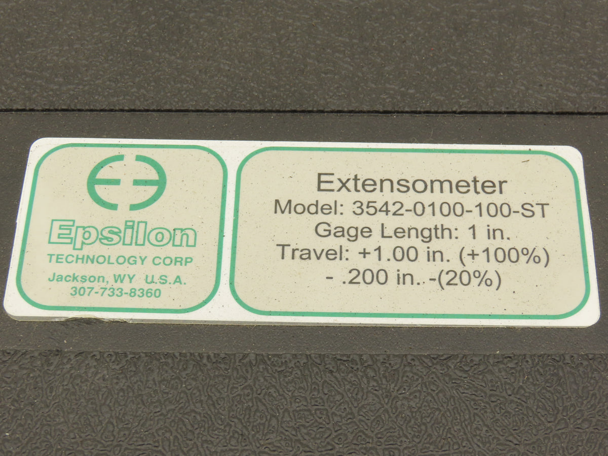 Epsilon 3542-0100-100-100-ST Axial Extensometer 1.0" Gauge +100% Strain Gage