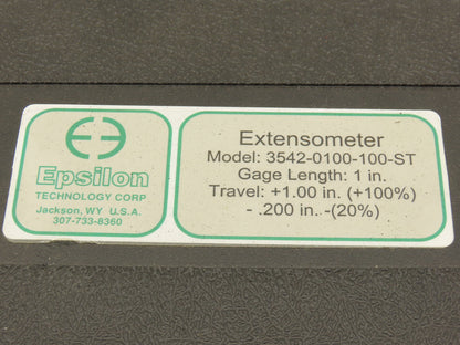 Epsilon 3542-0100-100-100-ST Axial Extensometer 1.0" Gauge +100% Strain Gage
