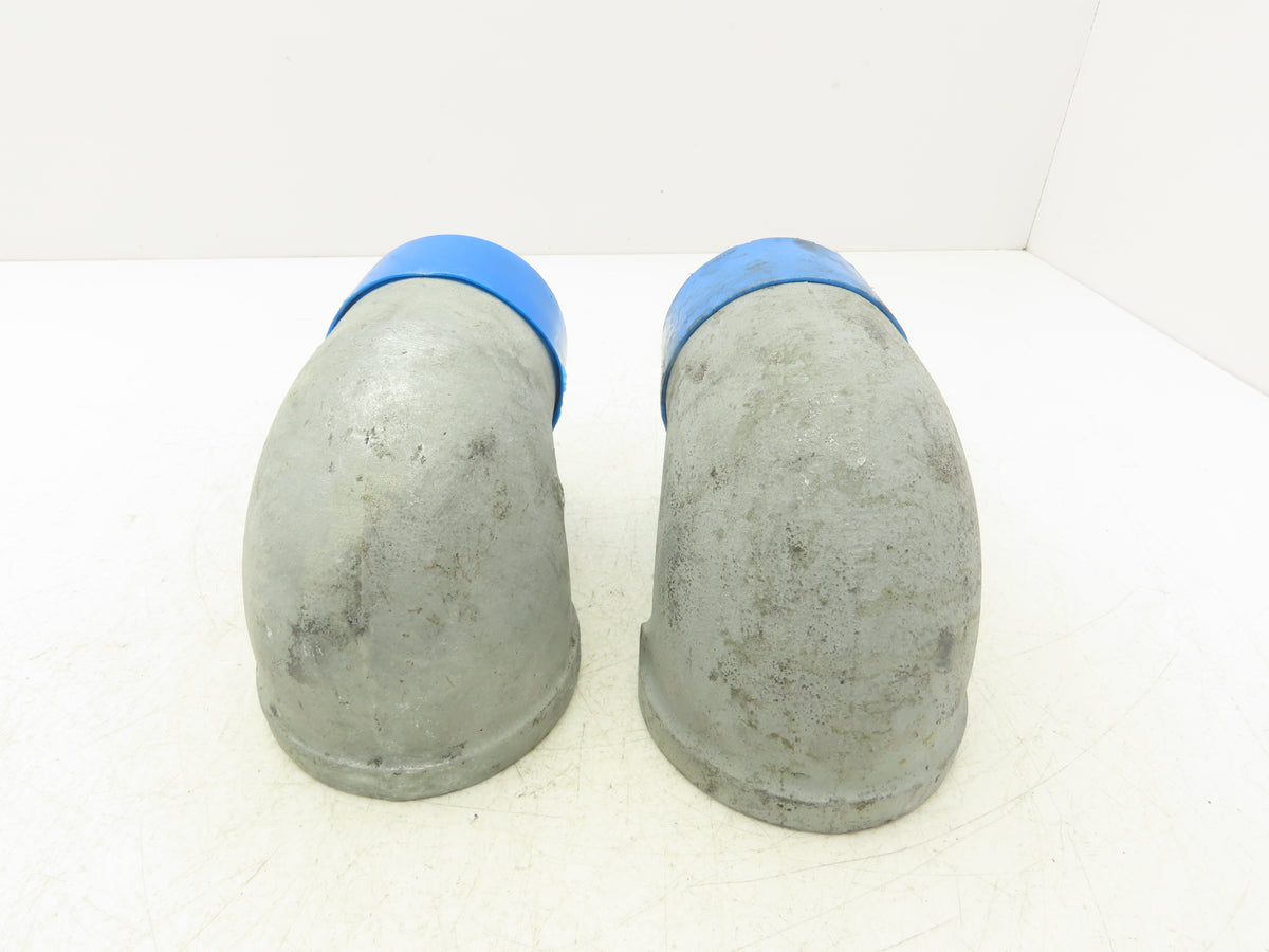 3"x 3" NPT 90° Deg Street Elbow Galvanized Malleable Iron Fitting Lot of 2