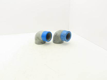 3"x 3" NPT 90° Deg Street Elbow Galvanized Malleable Iron Fitting Lot of 2