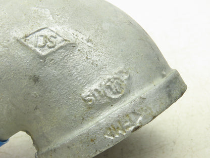 3"x 3" NPT 90° Deg Street Elbow Galvanized Malleable Iron Fitting Lot of 2