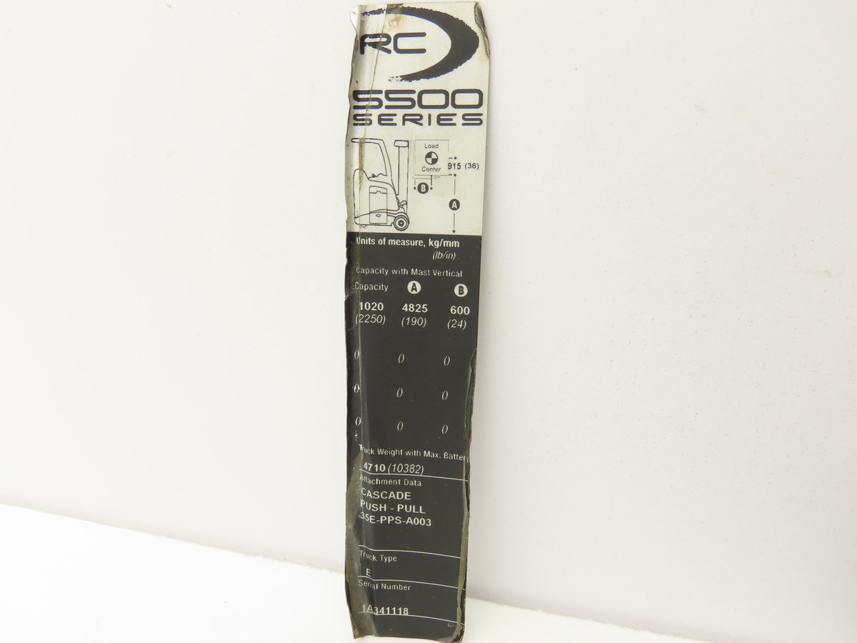 Crown Stand On Forklift Dash Display Module With Bracket & Key Off RC 5500